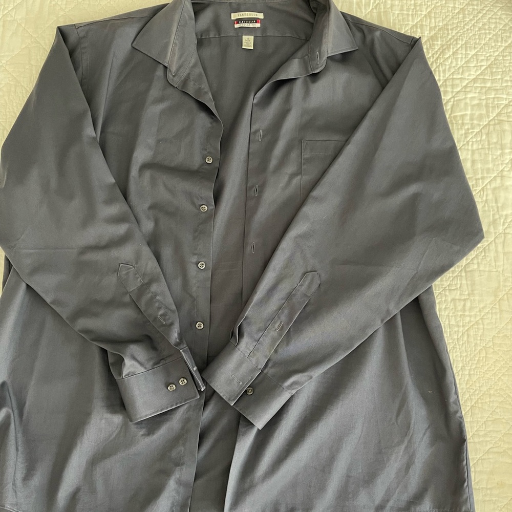 Dark grey Mens Vanheusen brand  dress shirt